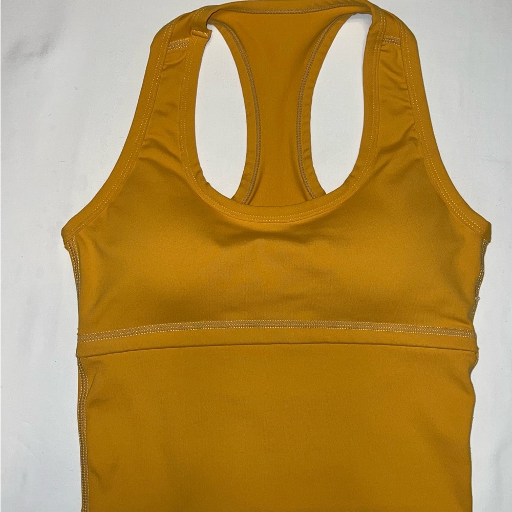 Women's  Mustard Medium preloved Sports Bra
